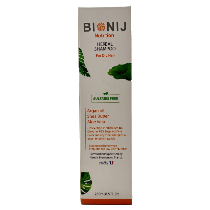 شامپوی گیاهی مخصوص موهای خشک بیونیج Bionij Nutrition 